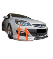 Opel Astra J HB Sedan Makyajlı Ön Tampon Eki (Plastik)