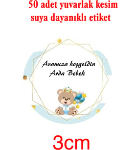 erkek çocuk kutlama doğum etiketi yuvarlak