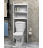 wc arkası raf banyo düzenleyici beyaz  renk