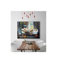 Kanvas Tablo Mutluluğun Resmi Aile Dekoratif Kanvas Tablo 50 X 70