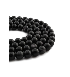 Obsidyen Taşı Küre Kesim Parlak 10mm Doğal Taş Dizi