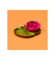 Pembe Lotus Dekoratif Tabak 12 cm, şık ve zarif ev dekorasyonu ürünü