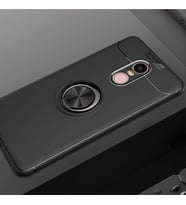 Xiaomi Redmi Note 4X Kılıf Yüzüklü Magnetli Ravel Case (Siyah)
