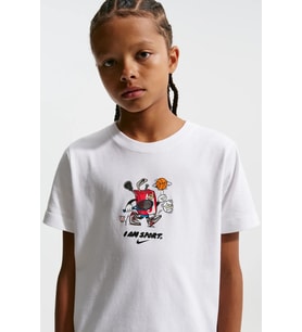Nike Sportswear Kids Tee Box Hoops Kids Tee Grafik Baskılı Çocuk Tişört Beyaz