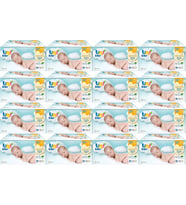 Uni Baby Islak Havlu Hassas Yeni Doğan 40 Yaprak (48 Li Set) 1920 Yaprak (Narin Ciltler için) (16PK*3) (Beyaz)