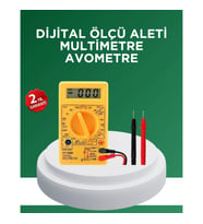 Mey İthalat® Dijital Multimetre Ölçü Aleti AC DC Ölçüm ve LCD Ekranlı