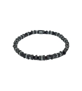 JTAW25BLK1582 LAV ve HEMATİT DOĞALTAŞ ESNEK TASARIM SİYAH GRİ GARANTİLİ HEDİYE KUTULU JANTİ DOĞALTAŞ BİLEKLİK