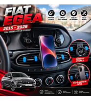 Fiat Egea 2015 ve sonrası Araç Içi Premium Telefon Tutucu - Araba Telefon Tutacağı Havalandırma Için