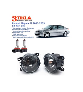 Renault Megane Iı Sedan 2005-2009 Sis Farı Set Oem: 8200074008 Uyumlu