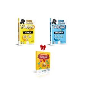Günay Yayınları Güncel 8. Sınıf Türkçe ve Matematik Bumerang Haftalık Denemeler (Çok Renkli)