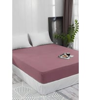 Battal ve Büyük Yataklar için Lastiksiz Düz Renk Çarşaf 240x260 Cm