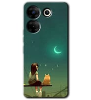 Tecno Camon 20 Pro 5G Kılıf HD Desen Baskılı Kılıf - Kedili Kız