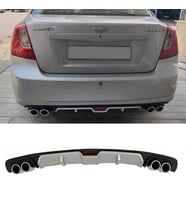 Chevrolet Lacetti Sedan Gri Difüzör 4 Krom Egzoz Görünümlü Difizör Arka Ek Body Kit 2004-2013
