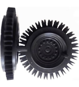 Tırtıklı Tekerlek Ø50mm 10 Adet Akıllı Araba Robot İçin