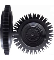 Tırtıklı Tekerlek Ø50mm 10 Adet Akıllı Araba Robot İçin