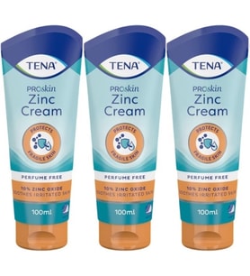Tena Proskin Çinko Krem 100 ML (Yatan hastalar için Koruyucu - Onarıcı) (3 Lü Set)