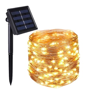 Solar Güneş Enerjili Peri Led 20 Metre Günışığı 8 Mod 200 Led