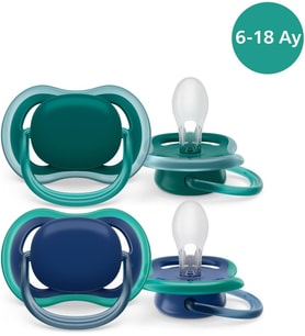 Avent SCF085/31 Ultra Air Emzik 6-18 Ay 2'li Paket İndigo
