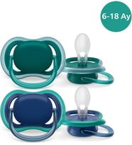 Avent SCF085/31 Ultra Air Emzik 6-18 Ay 2'li Paket İndigo