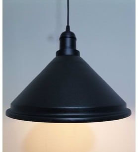 RİOLİGHT RETRO SİYAH İÇİ GOLD TEKLİ SARKIT ÇAP: 33CM