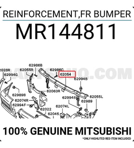 Mitsubishi L200 Ön Tampon Demiri 1999-2001 (Oem No:  Mr144811)