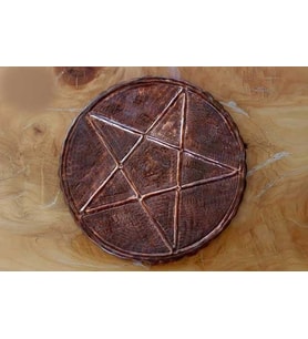 Bakır Ters Pentagram El Yapımı