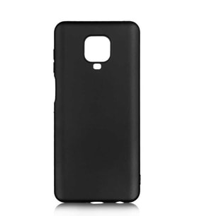 Xiaomi Redmi Note 9 Pro Kılıf Kamera Çıkıntılı Soft Silikon (Siyah)
