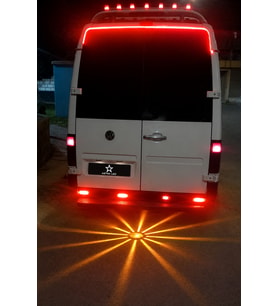 2 Adet Kristal Yıldız LED Lamba 12V / 24V
