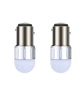 Dekoratif Canbus'Lı Led Ampul Beyaz Çakarlı Çift Duy Şaşı Tırnak 162-4