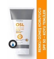 OSL Omega Skin Lab - Renkli Güneş Koruyucu Spf 50 Koyu Tenliler İçin Güneş Kremi - Ultra Fluid Spf 50 Color Brown