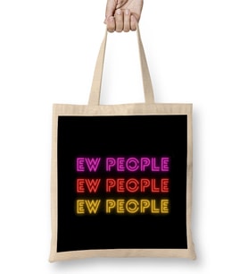 Sarcasm Funny Comment Quotes Gift - Sarcastic Women And Men Humorous Saying Bez Çanta Uzun Saplı