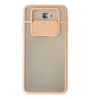 Durukar® Samsung Galaxy J7 Prime Kılıf Palm Buzlu Kamera Sürgülü Silikon - Pembe