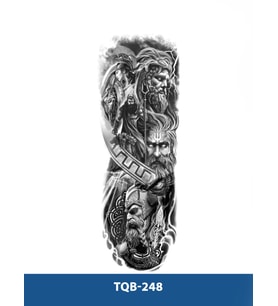 TQB-248 SAVAŞCI ASKERLER DESEN GEÇİCİ KOL DÖVMESİ-TATTO