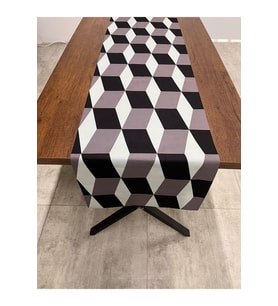 Kare Desenli Runner 40 X 140
