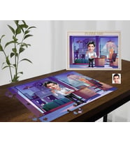 BK Gift Kişiye Özel Baba Tasarımlı 1000 Parça Profesyonel Puzzle-1, 1000 Puzzle, Arkadaşa Hediye