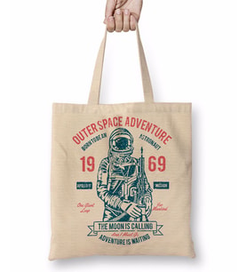Outerspace Adventure Bez Çanta Uzun Saplı