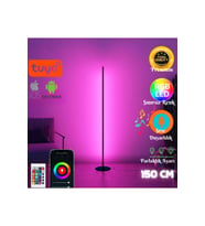 TUYA SMART UYUMLU Telefon Ve Kumanda Kontrollü Oda Aydınlatma Sistemi Full Rgb - 150 Cm WİFİ
