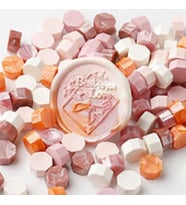 Mühür Mumu 50 Davetiye İçin 150 Boncuk Model: 14 Pembe Güzellik