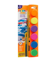 CARİOCA FOSFORLU TEMPERA SULUBOYA SÜPER YIKANABİLİR FIRÇALI 6*25 ML 6 RENK KARIŞIK