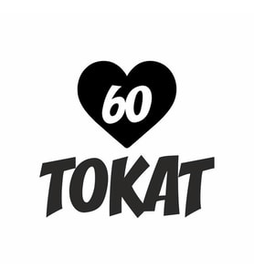 Kalpli 60 Tokat Araba Sticker siyah 20x15 CM (Siyah)