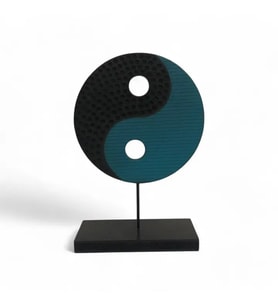 Ying Yang Mavi Siyah Ev Dekoru Küçük