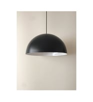 MYLİGHTS SİYAH  İÇİ BEYAZ 40 CM METAL SARKIT AVİZE  MODERN SPOR AVİZE