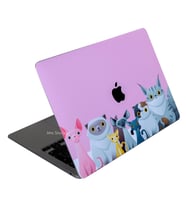 McStorey Macbook Air Kılıf A2179 ile Uyumlu Laptop Koruyucu Kaplama Sticker Animal03 (Açık Pembe)