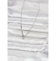 Pirinç Gümüş Renk Damla Model Kadın Kolye 5886 - SSSSSS9884-1804
