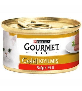 Gourmet Gold Kıyılmış Sığır Etli Kedi Konservesi 85 Gr