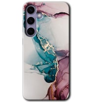 Galaxy S24 Kılıf HD Desen Baskılı Kılıf - Liquid Mermer