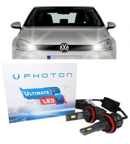 Vw Golf 7 Led Xenon Kısa Far Ampulü H7 Ultimate 9500 Lumens Yeni Seri Beyaz 2012-2017