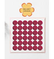100 Adet Teşekkür Ederiz Stickers Paketleme Kargo Çıkartma PYT0KSTK152