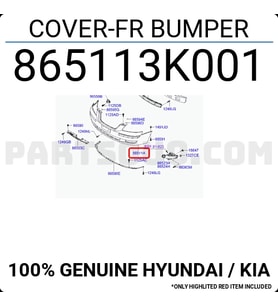 Hyundai Sonata Ön Tampon 2006-2008 (Oem No:  865113K001)