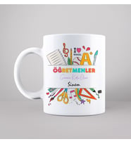 Öğretmenler Günü Tasarımlı Kupa Kişiye Özel